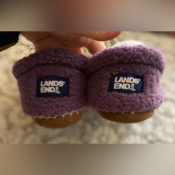 💥Lands End Sherpa Fleece Bootie House Slippers💥 - Picture 6 of 8